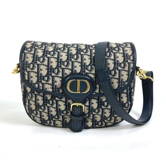 Dior Handbags - Dior M9319UTZQ Oblique Bobby Shoulder Bag Canvas/Leather Navy